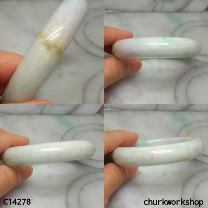White base with green jade bangle