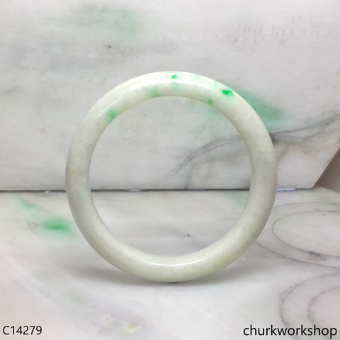 Pale green base with green jade bangle