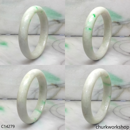 Pale green base with green jade bangle