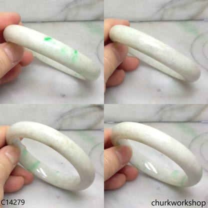 Pale green base with green jade bangle