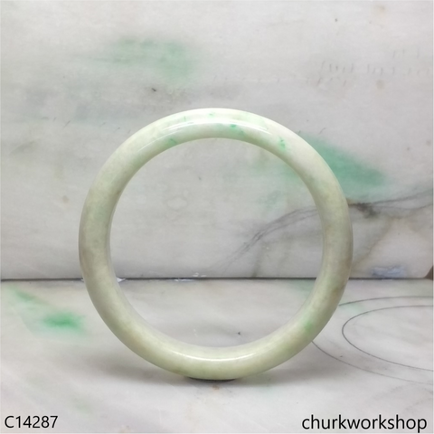 Pale green base with green jade bangle