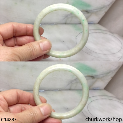 Pale green base with green jade bangle