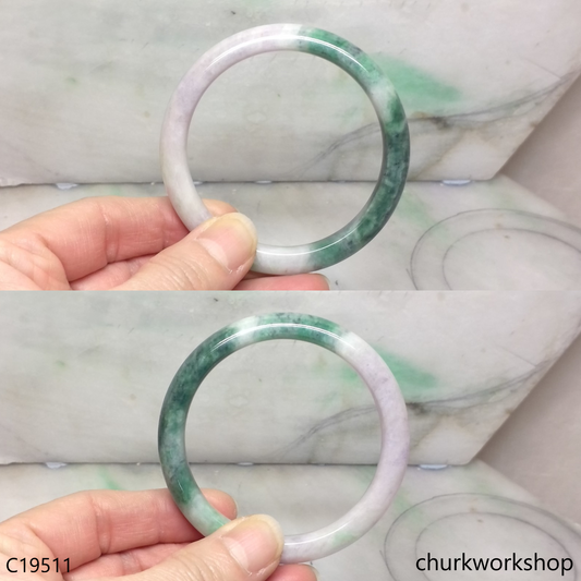 Reserved      Bluish green mix lavender jade bangle
