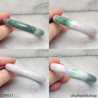 Reserved      Bluish green mix lavender jade bangle