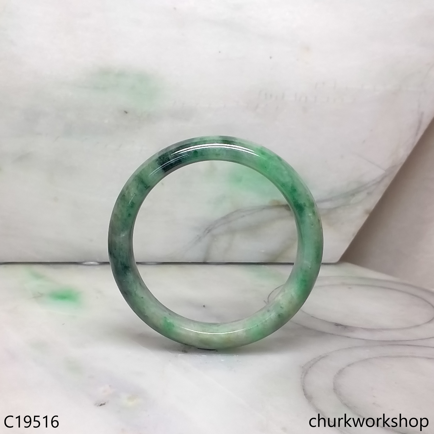 Mix color jade bangle