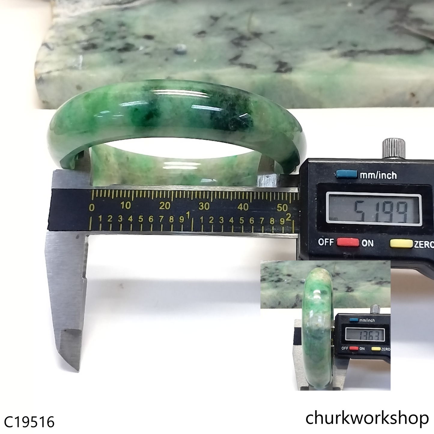 Mix color jade bangle