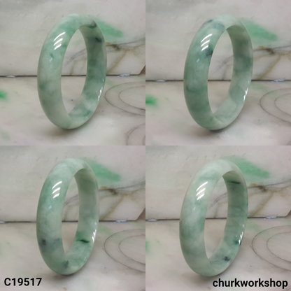 Bluish green jade bangle