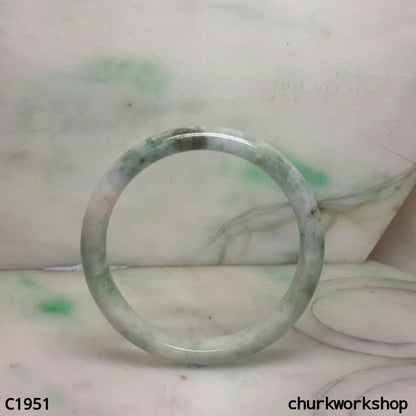 Light green mix dark green jade bangle