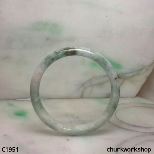 Light green mix dark green jade bangle
