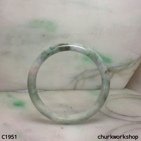 Light green mix dark green jade bangle