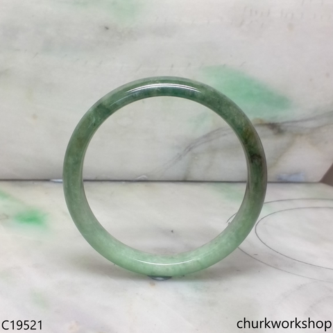 Bluish green jade bangle