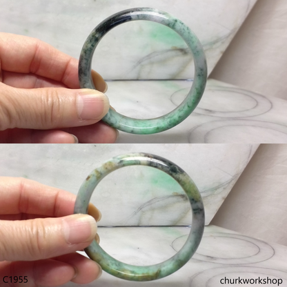 Mix color jade bangle
