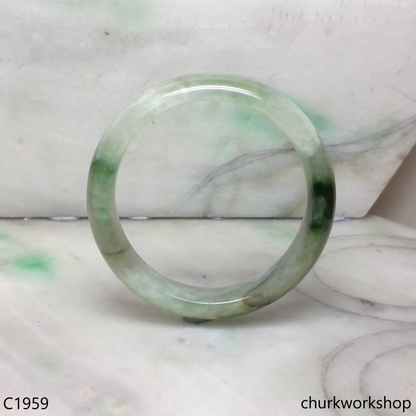 Bluish green jade bangle