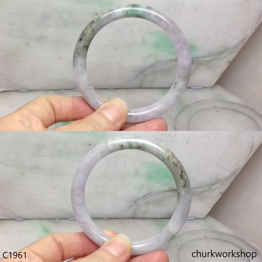 Pale lavender mix brownish green bangle