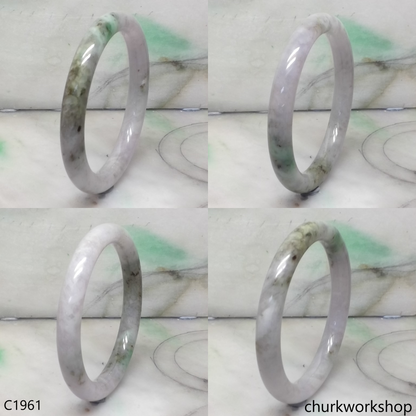 Pale lavender mix brownish green bangle