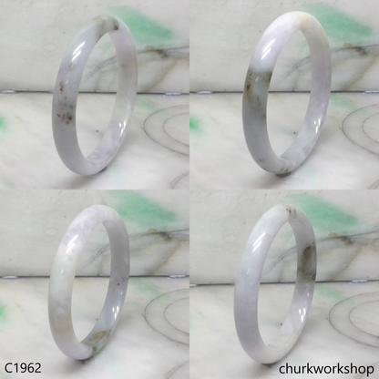 Pale lavender mix brownish green bangle