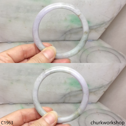 Pale lavender mix bluish green bangle