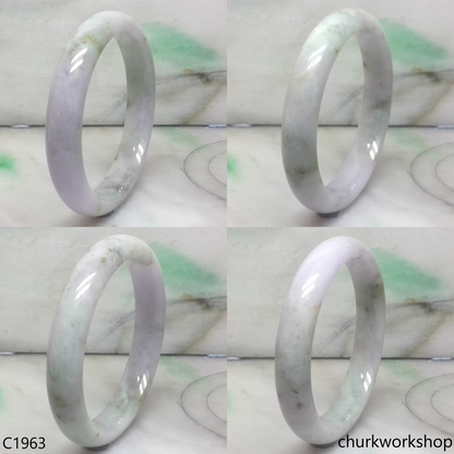 Pale lavender mix bluish green bangle