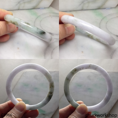 Pale lavender mix bluish green bangle