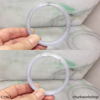 Pale lavender mix bluish green bangle