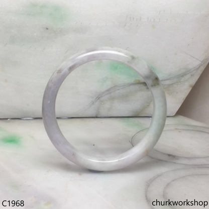 Pale lavender mix bluish green & brown bangle