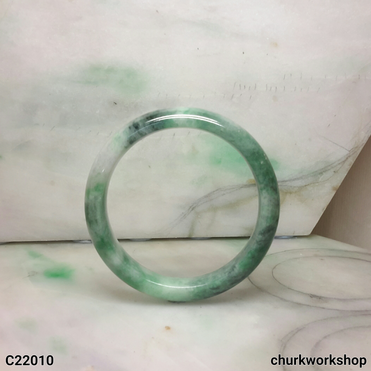 Mix green color jade bangle