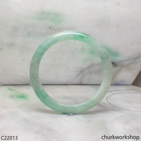 Light green jade bangle