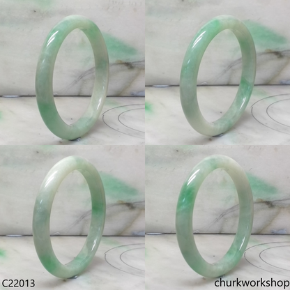 Light green jade bangle