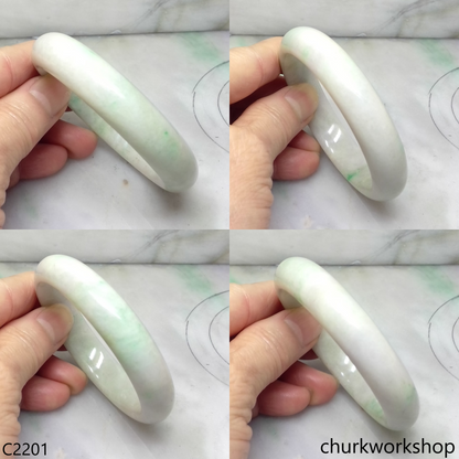 Light green jade bangle
