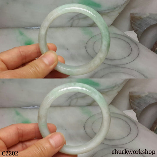 Light green jade bangle