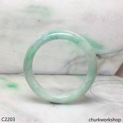 Light green jade bangle