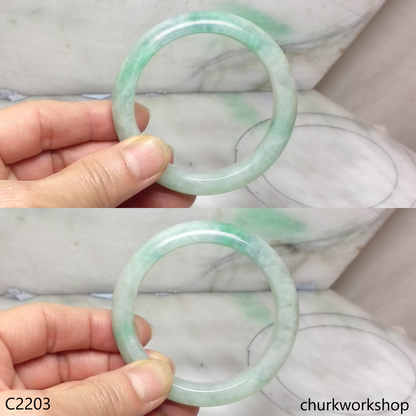 Light green jade bangle