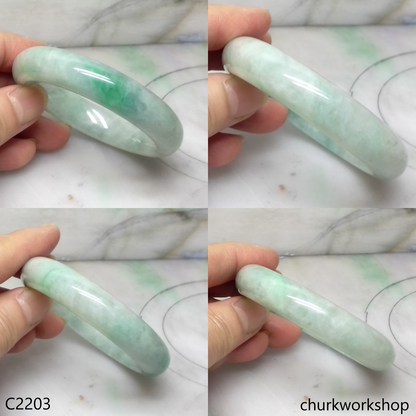 Light green jade bangle