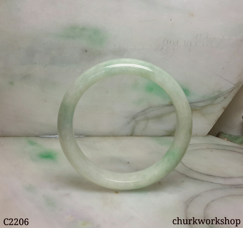 Light green jade bangle