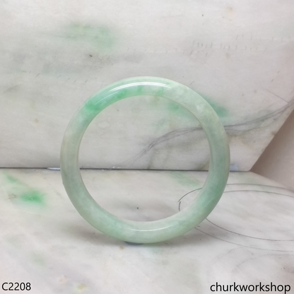 Light green jade bangle