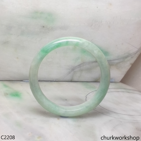 Light green jade bangle