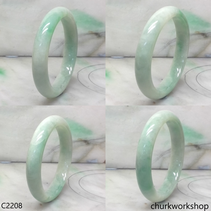 Light green jade bangle