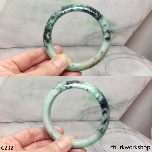 Mix green color jade bangle