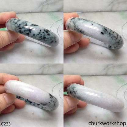 Lavender mix dark green jade bangle