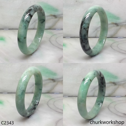 Bluish green  jade bangle