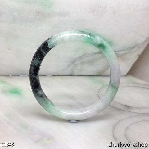 Multi-color jade bangle