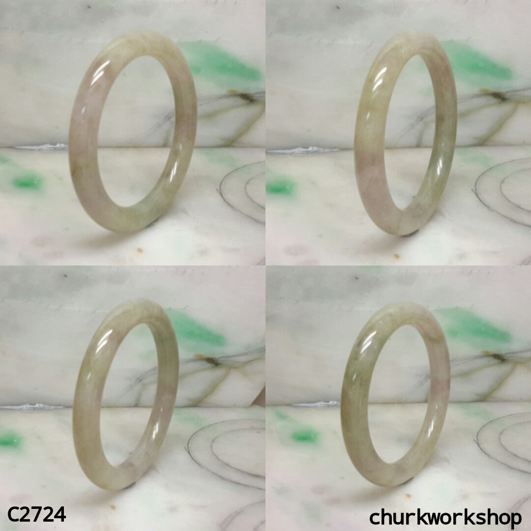 Grayish lavender mix light green bangle