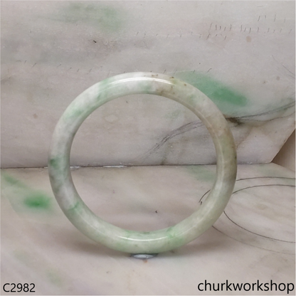 Multi-color jade bangle