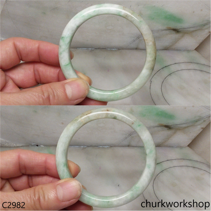 Multi-color jade bangle