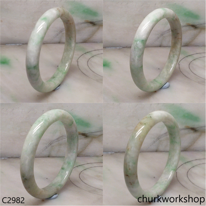 Multi-color jade bangle