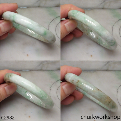 Multi-color jade bangle