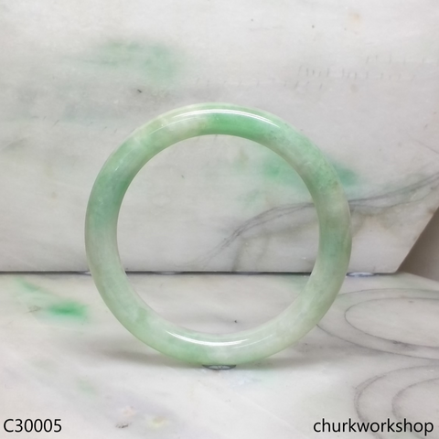 Light green jade bangle