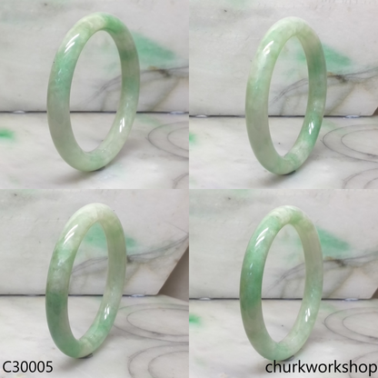 Light green jade bangle