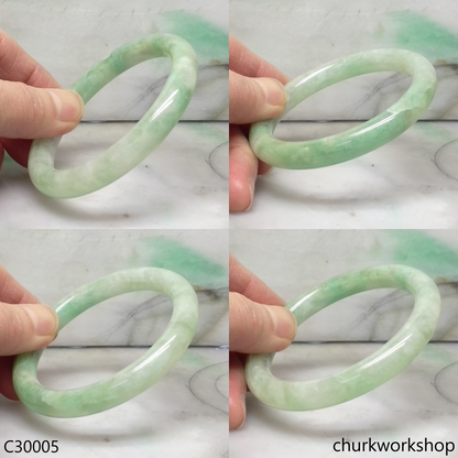 Light green jade bangle