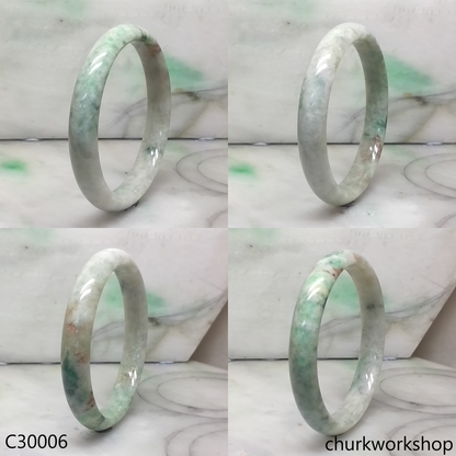 Multi-color jade bangle